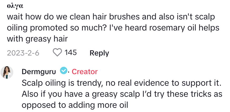 TikTok comments